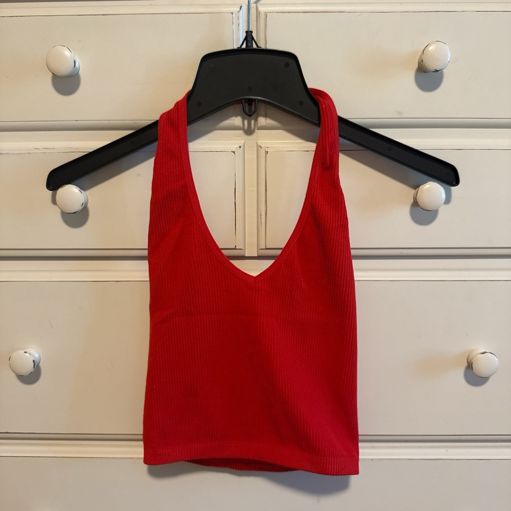 Urban Outfitters Red Crop Top